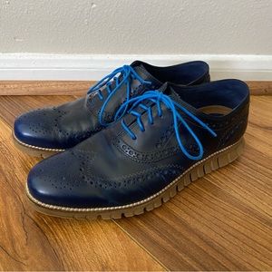 Cole Haan Zero Grand shoes sz 8.5 in NAVY bkue